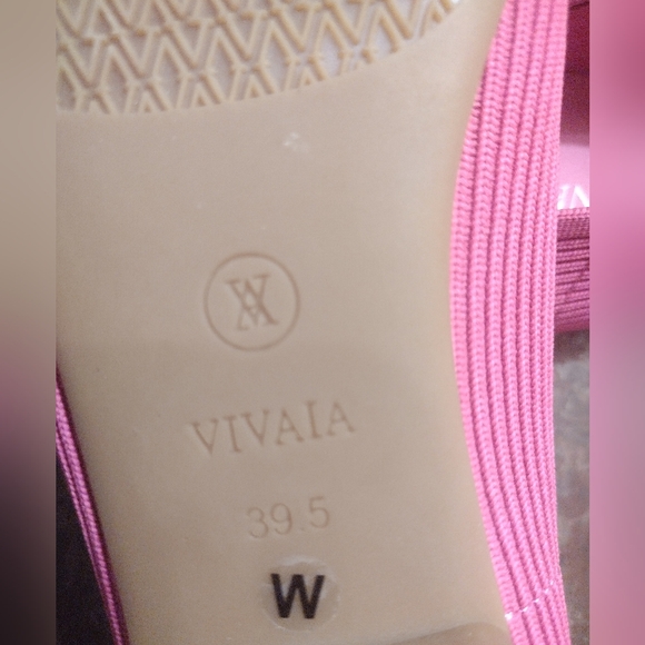 Vivaia Bright Pink Margot Square Toe Ballet Flats Size 39.5 (8.5) - Picture 7 of 9